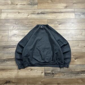 Vintage 2000s Y2K Starter Grey Blank Crewneck Sweatshirt